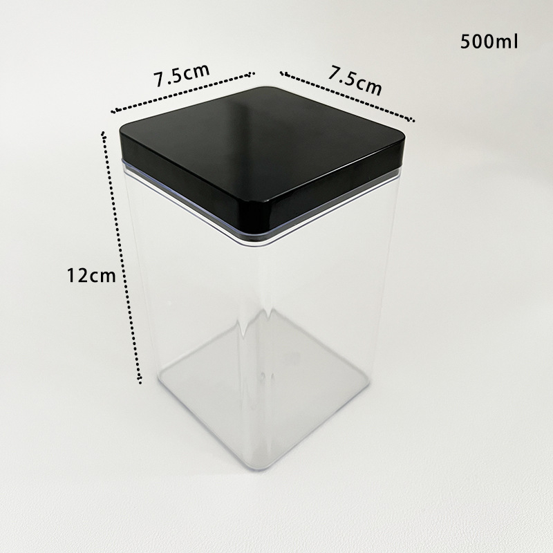 Recipient plastic transparent dreptunghiular pentru alimente cu capac, sigilabil, mai multe modele, marcă Jin Peng, logo imprimat