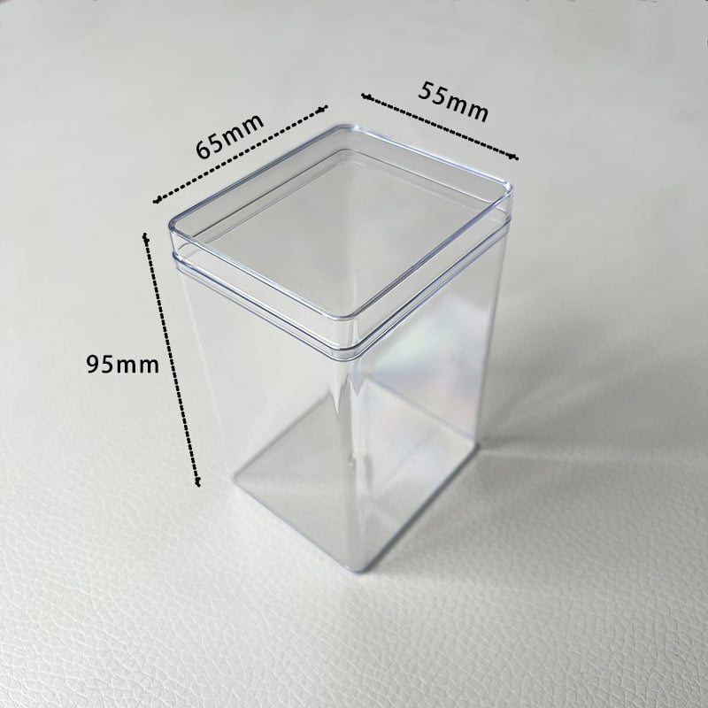 Recipient plastic transparent dreptunghiular pentru alimente cu capac, sigilabil, mai multe modele, marcă Jin Peng, logo imprimat