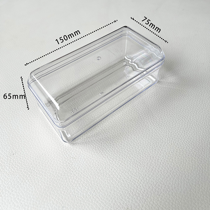 Recipient plastic transparent dreptunghiular pentru alimente cu capac, sigilabil, mai multe modele, marcă Jin Peng, logo imprimat