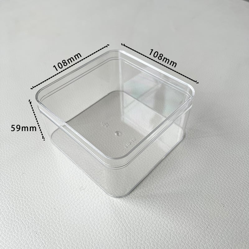 Recipient plastic transparent dreptunghiular pentru alimente cu capac, sigilabil, mai multe modele, marcă Jin Peng, logo imprimat