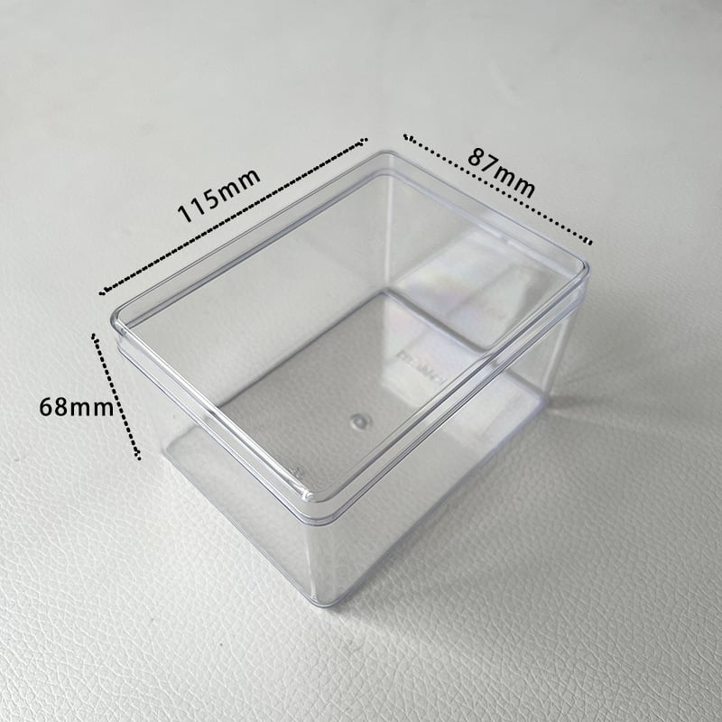 Recipient plastic transparent dreptunghiular pentru alimente cu capac, sigilabil, mai multe modele, marcă Jin Peng, logo imprimat