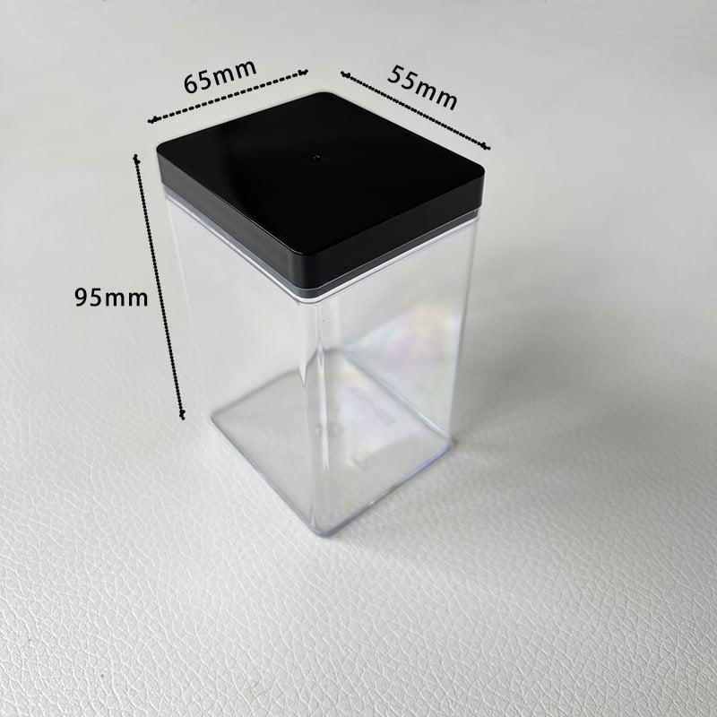 Recipient plastic transparent dreptunghiular pentru alimente cu capac, sigilabil, mai multe modele, marcă Jin Peng, logo imprimat