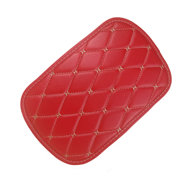 Covoraș din piele brodat pentru cotiera auto, Model SJ-PGFSX, Potrivire generală, Greutate 0.07 kg, Personalizabil