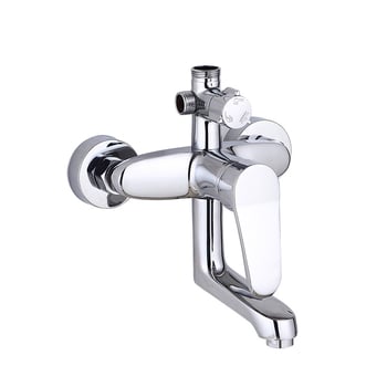 Robinet de duș cu trei moduri și divizor de apă — YM-6003, din cupru, montat pe perete, mecanism ceramic