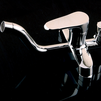 Robinet de duș cu trei moduri și divizor de apă — YM-6003, din cupru, montat pe perete, mecanism ceramic