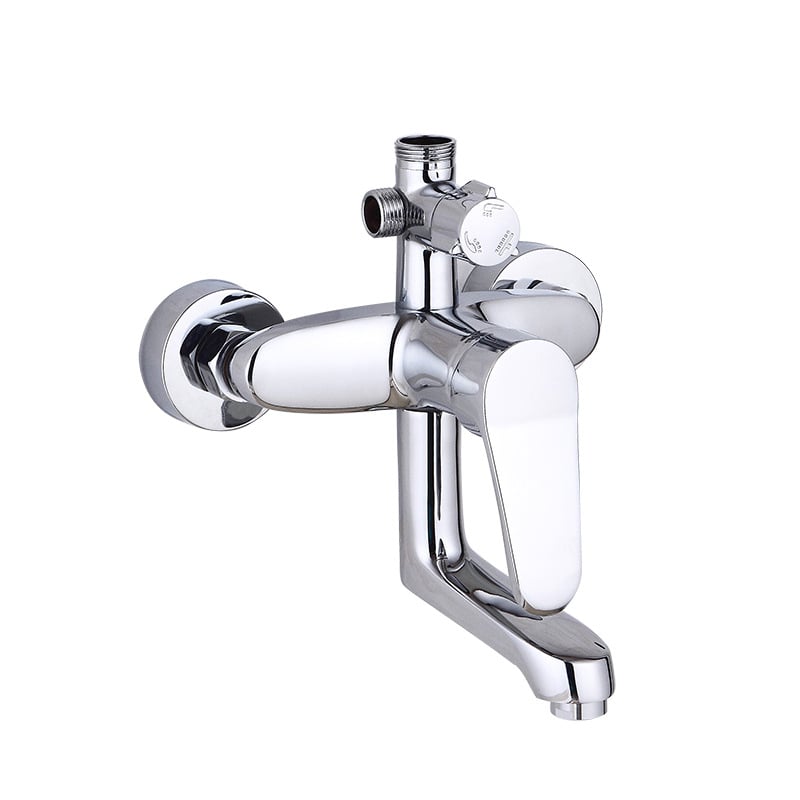 Robinet de duș cu trei moduri și divizor de apă — YM-6003, din cupru, montat pe perete, mecanism ceramic