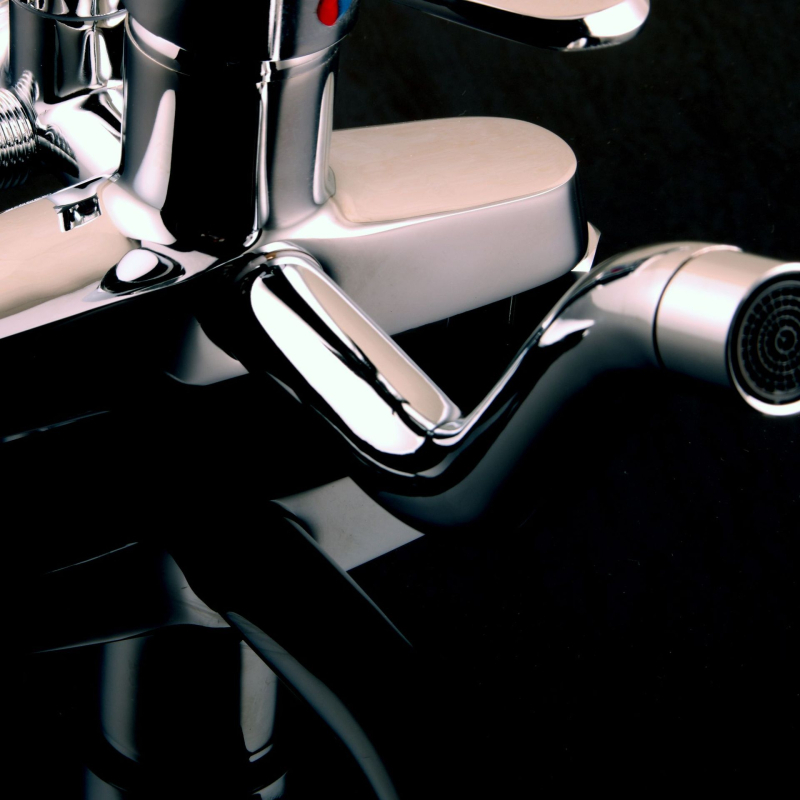 Robinet de duș cu trei moduri și divizor de apă — YM-6003, din cupru, montat pe perete, mecanism ceramic