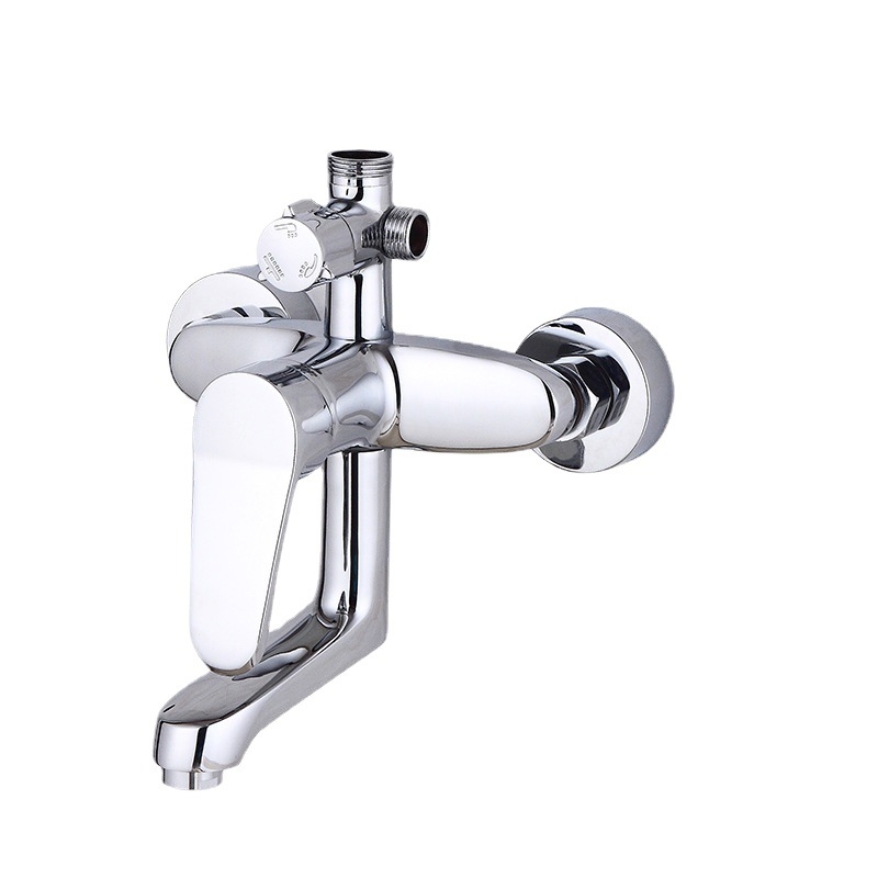 Robinet de duș cu trei moduri și divizor de apă — YM-6003, din cupru, montat pe perete, mecanism ceramic