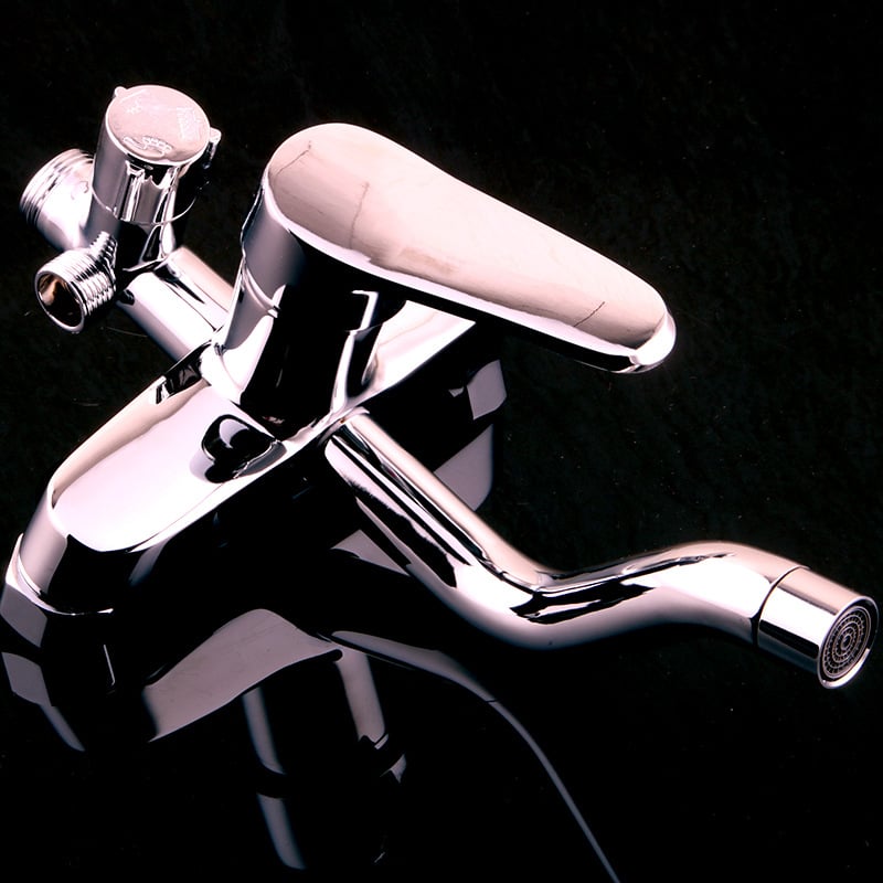 Robinet de duș cu trei moduri și divizor de apă — YM-6003, din cupru, montat pe perete, mecanism ceramic