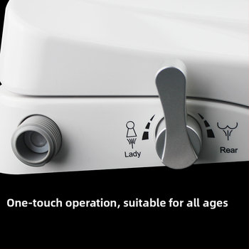 Univerzálny inteligentný bidetový kryt na toaletu, bez elektriny, ABS materiál, samočistiaca tryska, pranie žien, pomalé zatváranie