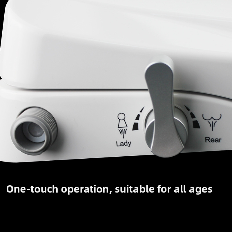 Univerzálny inteligentný bidetový kryt na toaletu, bez elektriny, ABS materiál, samočistiaca tryska, pranie žien, pomalé zatváranie