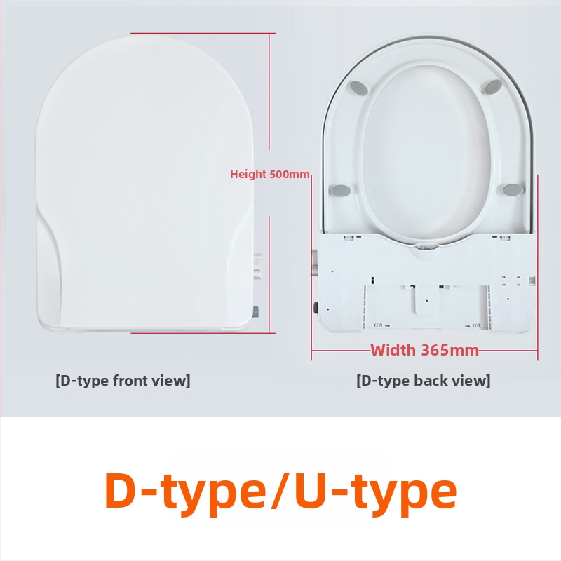 Univerzálny inteligentný bidetový kryt na toaletu, bez elektriny, ABS materiál, samočistiaca tryska, pranie žien, pomalé zatváranie