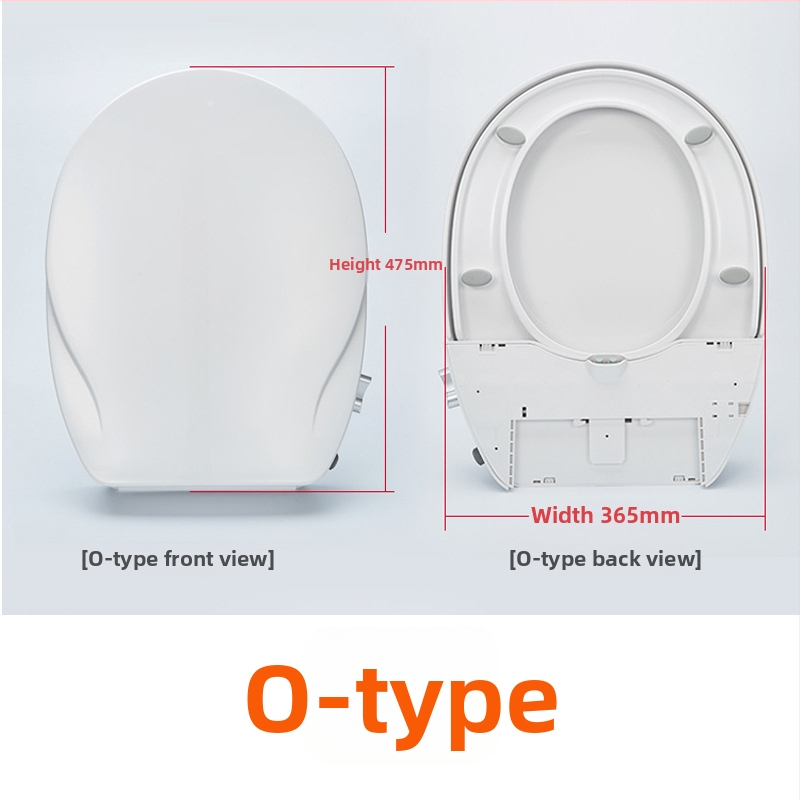 Univerzálny inteligentný bidetový kryt na toaletu, bez elektriny, ABS materiál, samočistiaca tryska, pranie žien, pomalé zatváranie