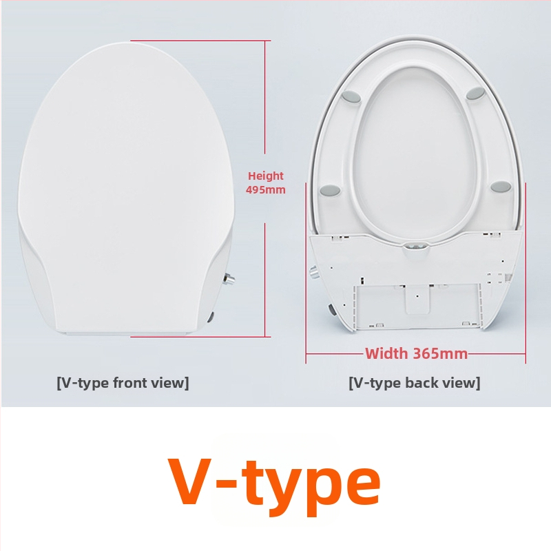 Univerzálny inteligentný bidetový kryt na toaletu, bez elektriny, ABS materiál, samočistiaca tryska, pranie žien, pomalé zatváranie