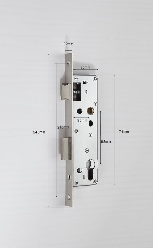 cilindru de încuietoare cu amprentă — aliaj de zinc, modele 3085/3585/4585, greutate 0,5 kg, stil modern minimalist