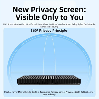 MacBook Air magánéletvédelmi kijelzőfilm, teljes ragasztású, 360°-os négy oldalról véd, PET háromrétegű szerkezet