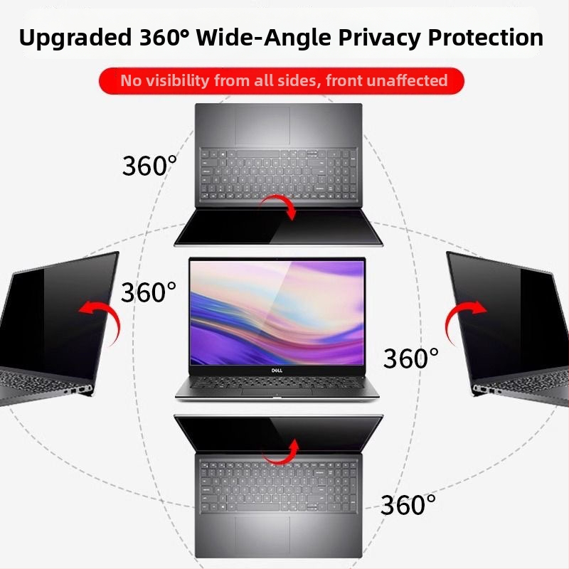 MacBook Air magánéletvédelmi kijelzőfilm, teljes ragasztású, 360°-os négy oldalról véd, PET háromrétegű szerkezet