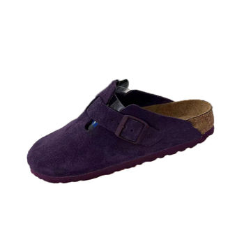 Ženske ravne slip-on cipele s vampom od bikovog velura, koža podstava, gumena podrážka, debljina potplata 3–5 cm, ravni đon; protuklizno, otporno na habanje, podrška