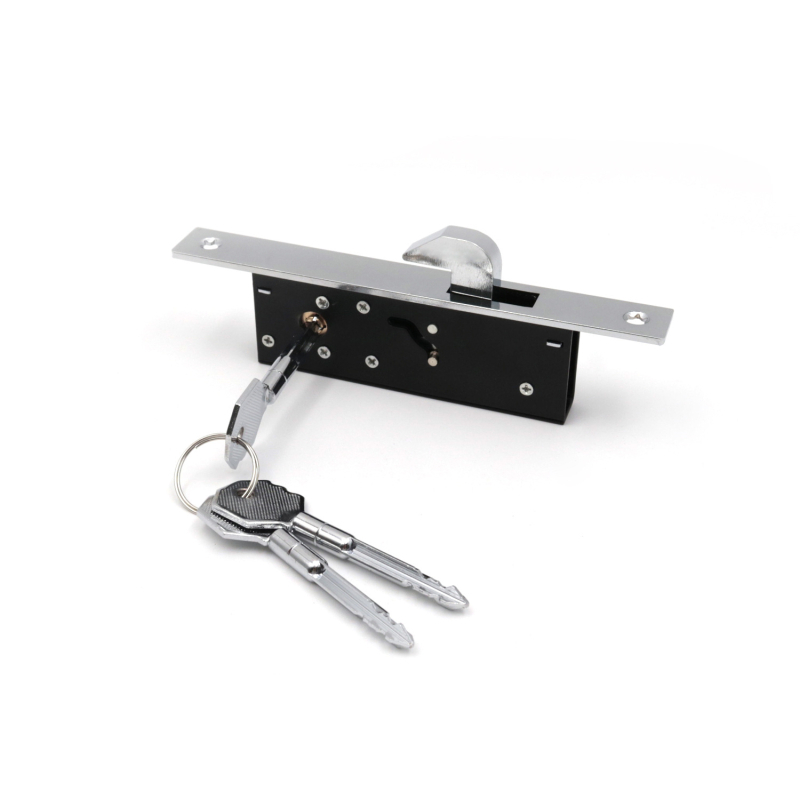 Mortise brava za aluminijska vrata – modeli 1863/1862/1868, galvanizirani čelični, ugrađena montaža, s ključem