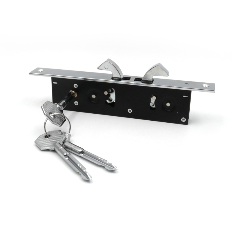 Mortise brava za aluminijska vrata – modeli 1863/1862/1868, galvanizirani čelični, ugrađena montaža, s ključem