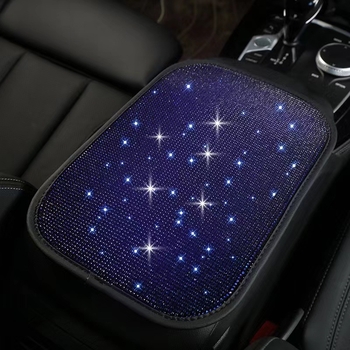 Pernă de cotieră auto cu cristale, montaj termic, potrivire universală