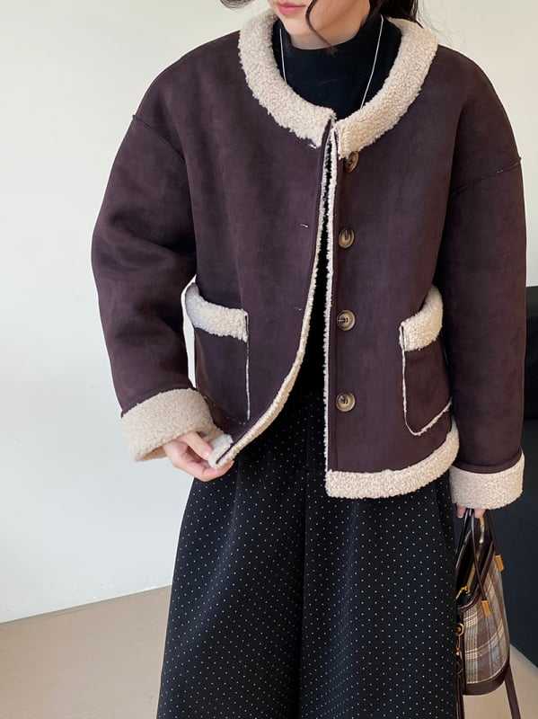 Kaput, labav kroj, dugi rukavi, okrugli vrat, poliester tkanina