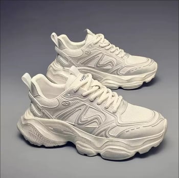 Muške tenisice Dad Shoes - Gornji dio KPU, EVA đon, šnurovanje, nizak vrh, debeli peta 3–5 cm