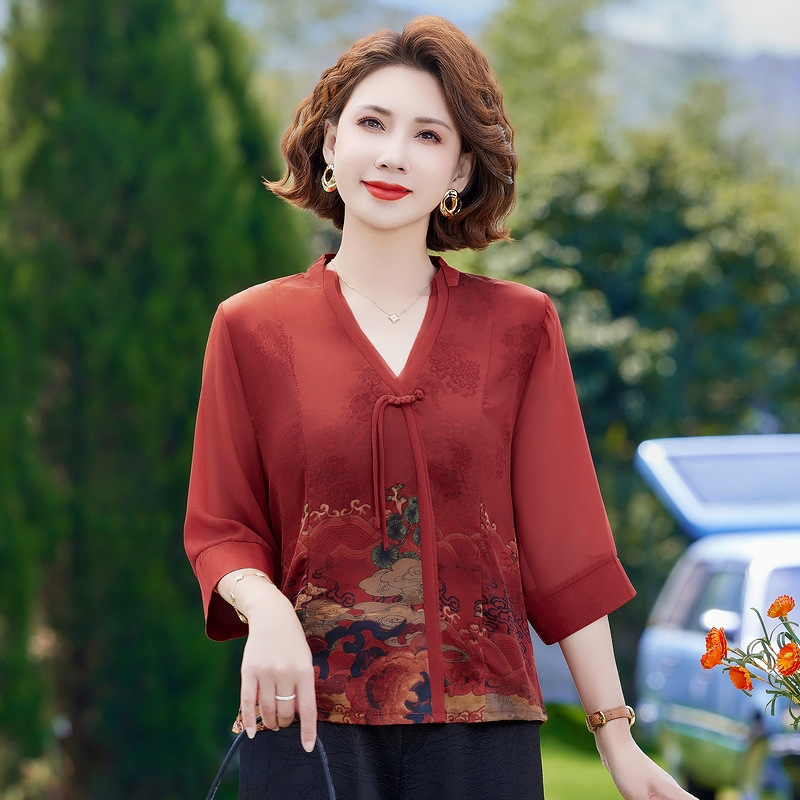 Női ing 2025 tavasz, poliészter, virágos mintázat, bő fazon, városi stílus