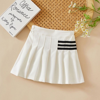 Dječja plisirana suknja u stilu fakulteta, 100% poliester, za djevojčice starije od 8 godina