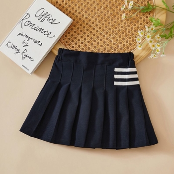 Dječja plisirana suknja u stilu fakulteta, 100% poliester, za djevojčice starije od 8 godina