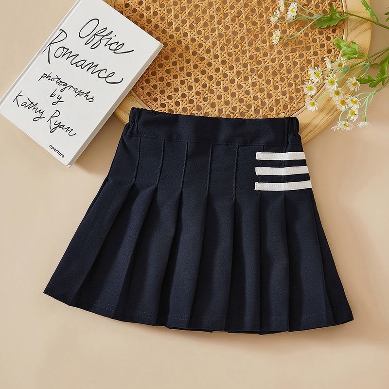 Dječja plisirana suknja u stilu fakulteta, 100% poliester, za djevojčice starije od 8 godina