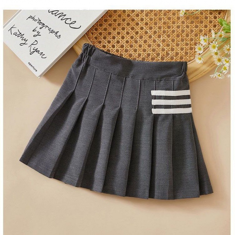 Dječja plisirana suknja u stilu fakulteta, 100% poliester, za djevojčice starije od 8 godina