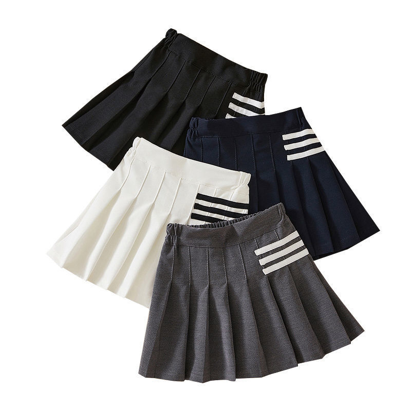 Dječja plisirana suknja u stilu fakulteta, 100% poliester, za djevojčice starije od 8 godina