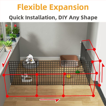 Модулна вътрешна ограда за кучета (Материал: Друг; Произход: Друг; За: кучета)