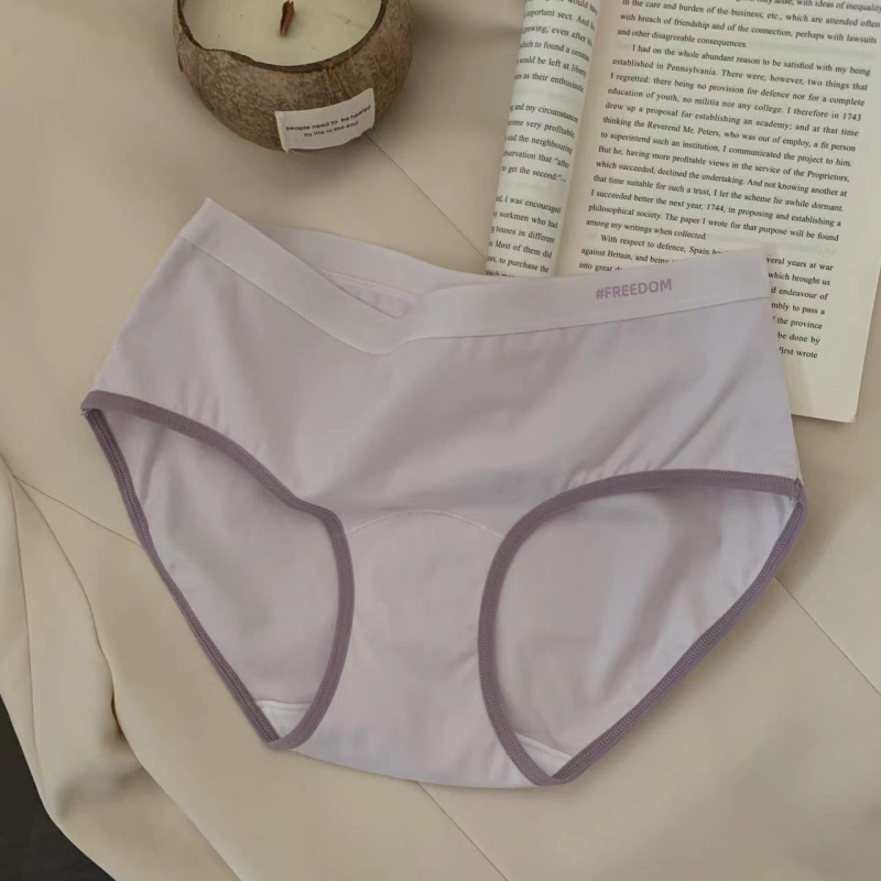 Pamukaste antibakterijske ženske gaćice sa srednjim strukom i produženim preponama, 7A pamuk