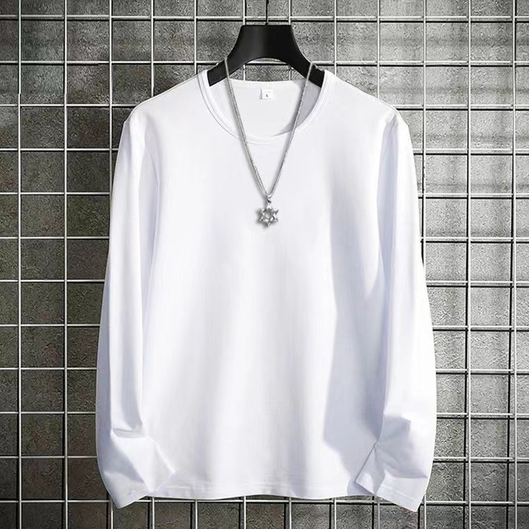 Muška majica s dugim rukavima, flis podstava, visoki ovratnik, zimski osnovni kroj, slim-fit