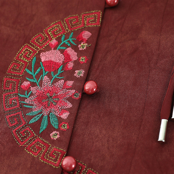 3/4-ujjú felső, poliészter szálas anyag (>95%), kínai stílus, hímzés