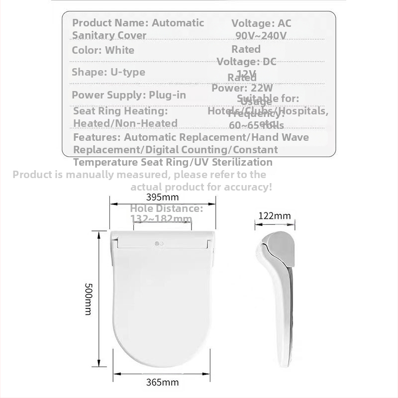 Vyhrievaný kryt na toaletu, univerzálna kompatibilita, termostatická vankúš na sedadlo, model 907, PP doska, OEM