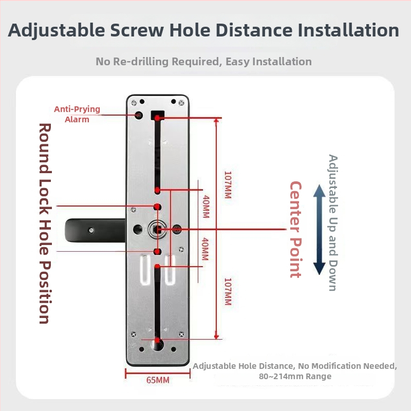 Pametni bravu s otiskom prsta za ulazna vrata – model gb31, kapacitet pohrane otisaka 200, više od 3.000.000 otključavanja, vrijeme skeniranja 0,00001 s, radna temperatura -30°C do 60°C