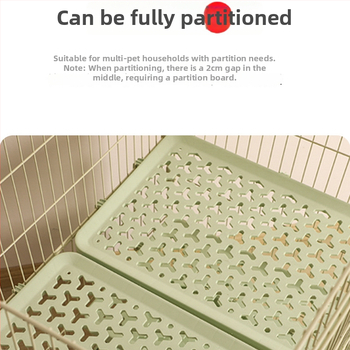 Κλουβί για κουνέλια με πολλά επίπεδα, εσωτερική χρήση, μάρκα Chuangyi, κατασκευή από συνδυασμό πλαστικού και μεταλλικού καλωδίου