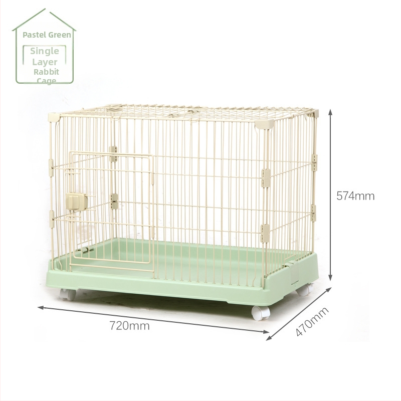 Κλουβί για κουνέλια με πολλά επίπεδα, εσωτερική χρήση, μάρκα Chuangyi, κατασκευή από συνδυασμό πλαστικού και μεταλλικού καλωδίου