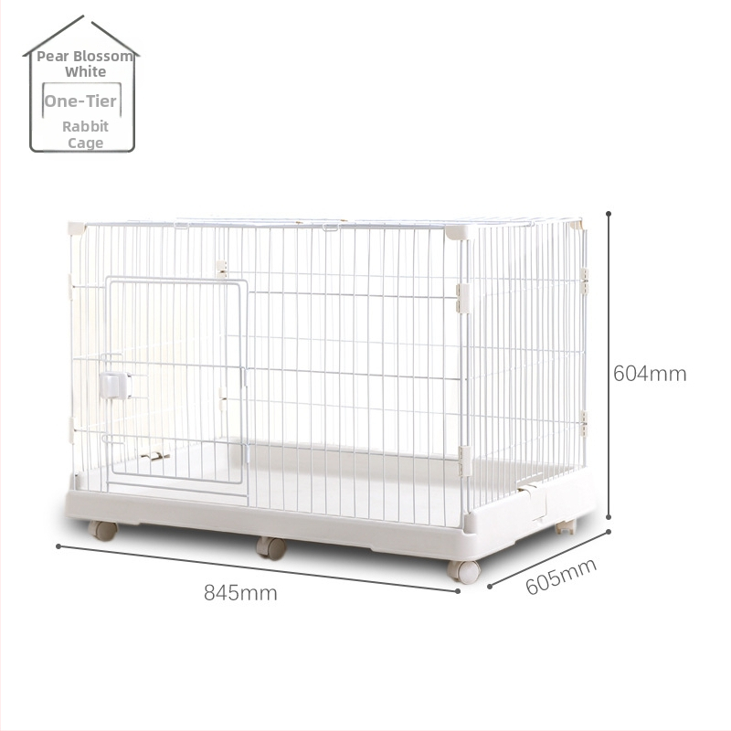 Κλουβί για κουνέλια με πολλά επίπεδα, εσωτερική χρήση, μάρκα Chuangyi, κατασκευή από συνδυασμό πλαστικού και μεταλλικού καλωδίου