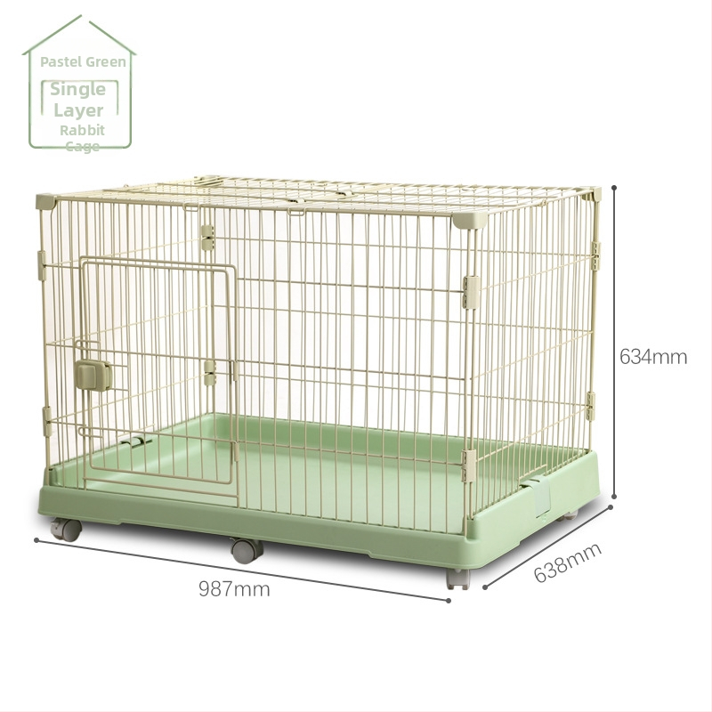 Κλουβί για κουνέλια με πολλά επίπεδα, εσωτερική χρήση, μάρκα Chuangyi, κατασκευή από συνδυασμό πλαστικού και μεταλλικού καλωδίου