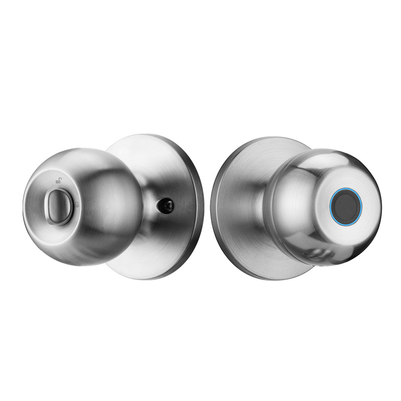 Zăvor inteligent cu bilă, design fără găuri, finisaj graffiti, zăvor Bluetooth cu amprentă pentru ușa de birou, încuietoare cu trei tijă – Chuanlong CL-02