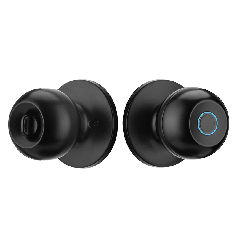 Zăvor inteligent cu bilă, design fără găuri, finisaj graffiti, zăvor Bluetooth cu amprentă pentru ușa de birou, încuietoare cu trei tijă – Chuanlong CL-02