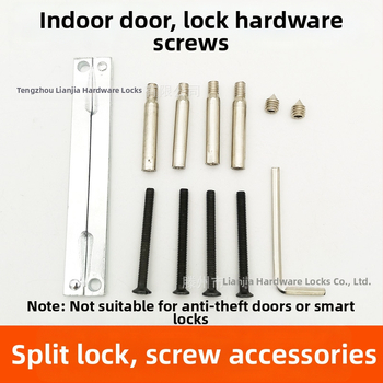 Accesorii pentru încuietoare de ușă – oțel inoxidabil, Ball Lock, panou de conectare cu șuruburi, lock core, stil modern minimalist