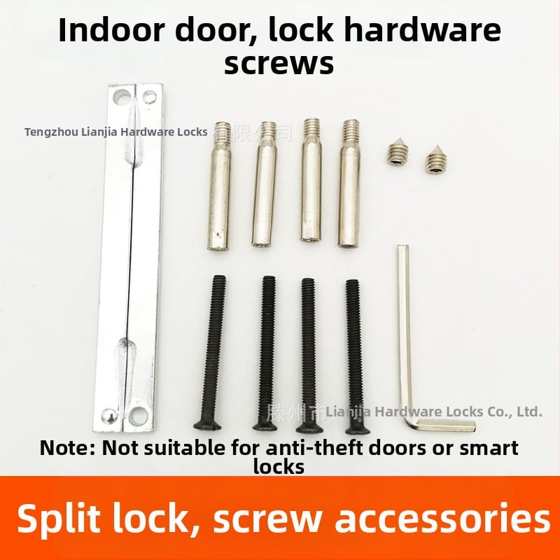 Accesorii pentru încuietoare de ușă – oțel inoxidabil, Ball Lock, panou de conectare cu șuruburi, lock core, stil modern minimalist