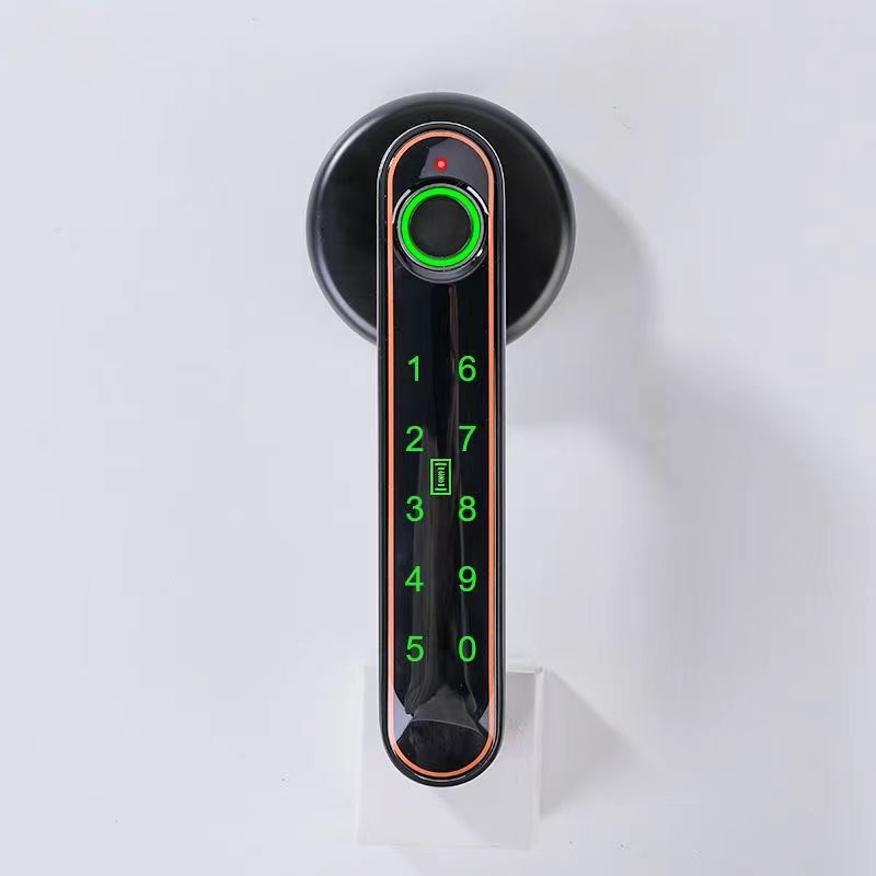 Yimeida Y198 Lacăt inteligent electronic pentru ușă cu Bluetooth, parolă și amprentă pentru uși din lemn