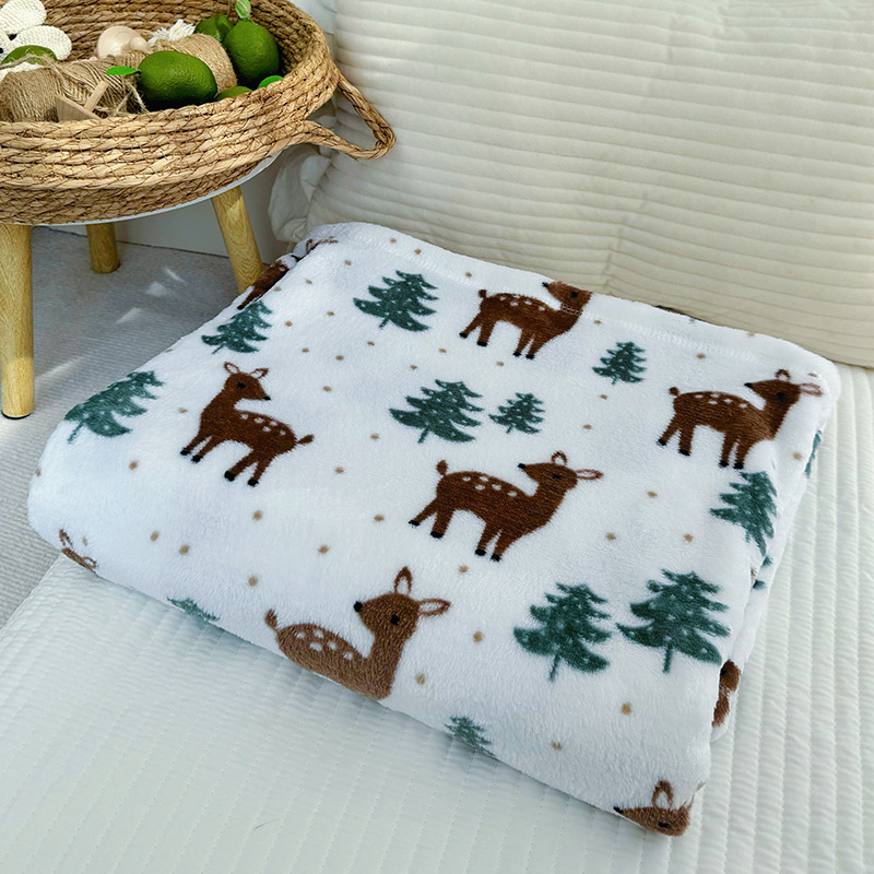 Baršunasta deka, tanka, za proljeće i jesen, 240 g, crtani stil