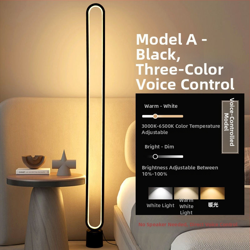 LED állólámpa nordic stílusban, állítható magasság, megvilágítási terület 3-5 m², feszültség legfeljebb 36V